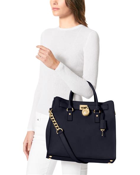 michael michael kors large hamilton saffiano tote 